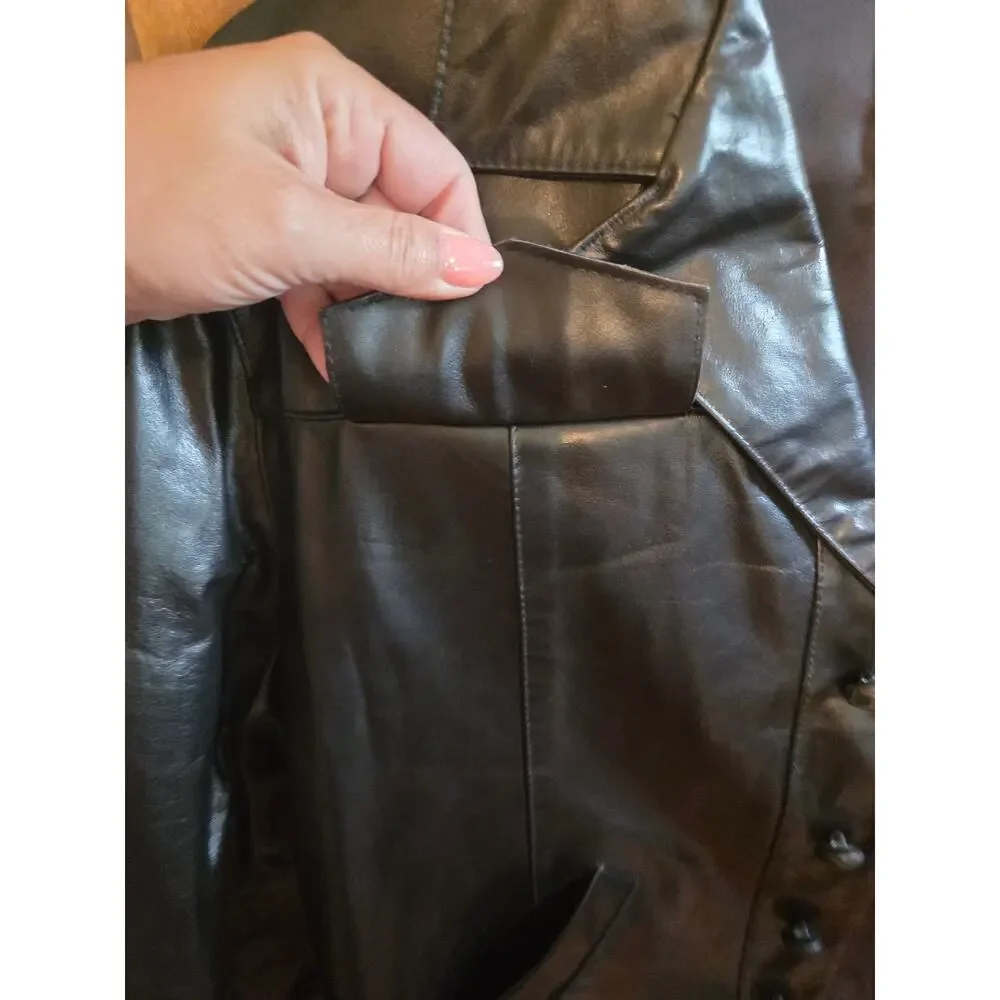 Vintage tony lama leather jacket 11/30/86 original tags.Original receipt.